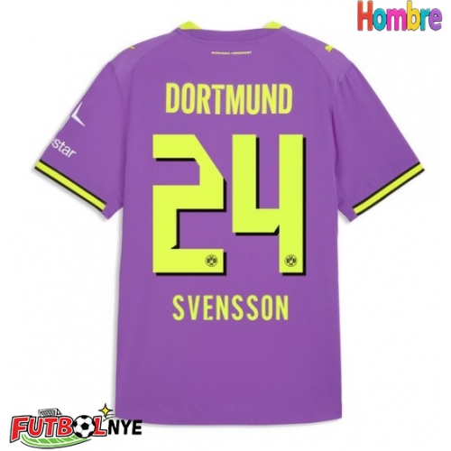 Camiseta Borussia Dortmund Daniel Svensson #24 Tercera Equipación 2026-27 manga corta